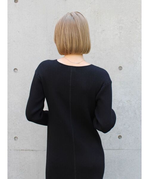 Ungrid（アングリッド）の「ヘンリーネックニットワンピース（ワンピース・レディース・ブラック/オレンジ/ライトグレー・FREE）」の8枚目の写真