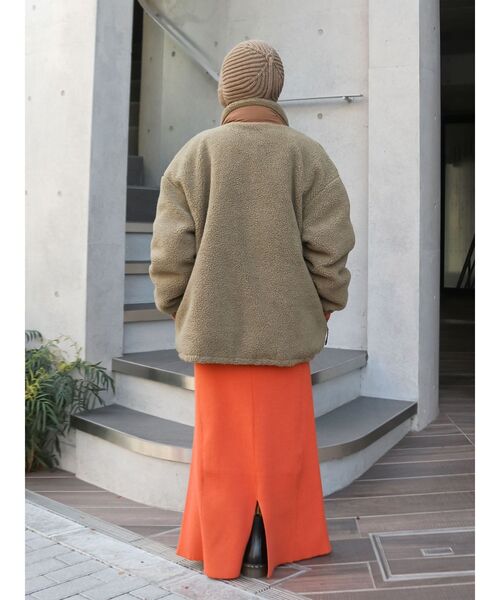 Ungrid（アングリッド）の「ヘンリーネックニットワンピース（ワンピース・レディース・ブラック/オレンジ/ライトグレー・FREE）」の14枚目の写真