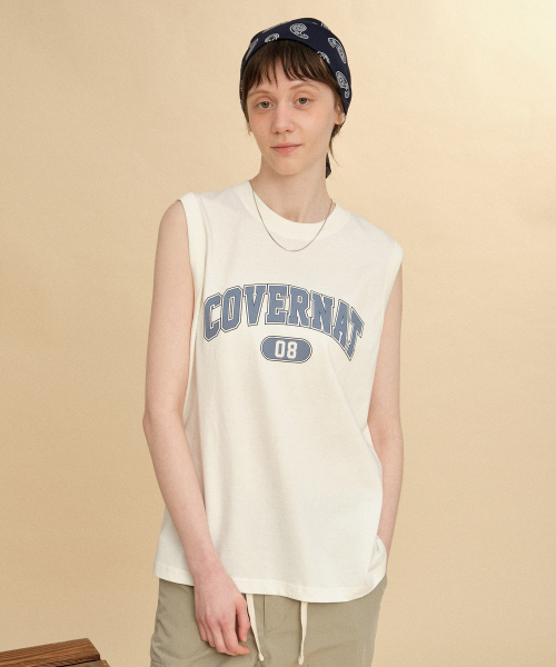 COVERNAT（カバーナット）の「アーチ08ロゴスリーブレスホワイト（Tシャツ/カットソー・レディース・その他・SMALL/MEDIUM/LARGE/X-LARGE）」の7枚目の写真