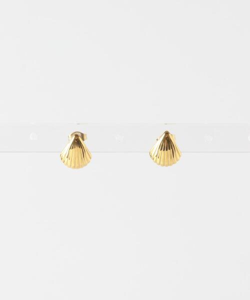 URBAN RESEARCH Sonny Label（アーバンリサーチサニーレーベル）の「ステンレスシェルモチーフピアス（ピアス（両耳用）・レディース・ゴールド/シルバー・ONE）」の6枚目の写真