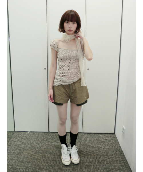 HETIT(ヘティ)の「カモナイロンストリングショーツ(カーキ)(その他パンツ・レディース・その他・SMALL/MEDIUM)」の3枚目の写真