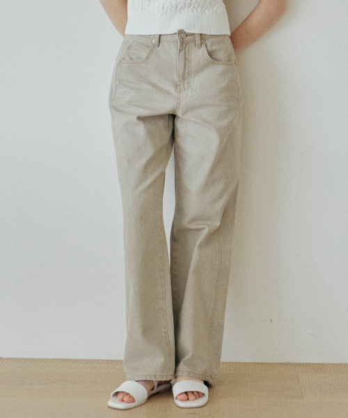 YUPPE(ヨッペ)の「COTTON LINE PANTS_KHAKI(その他パンツ・レディース・その他・SMALL/MEDIUM)」の2枚目の写真