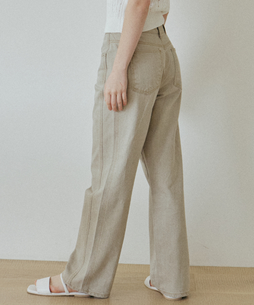 YUPPE(ヨッペ)の「COTTON LINE PANTS_KHAKI(その他パンツ・レディース・その他・SMALL/MEDIUM)」の3枚目の写真