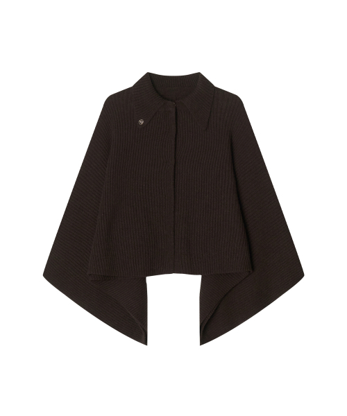 MAYVERU（メイバーユー）の「Roddie Cape Knit jacket _ Brown（ニット/セーター・レディース・その他・FREE）」の4枚目の写真