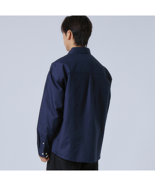 LXT（エルエックスティー）の「オックスフォードソリッドポケットオーバーシャツ[ネイビー]（シャツ/ブラウス・メンズ・その他・1(M)/2(L)/3(XL)）」の6枚目の写真