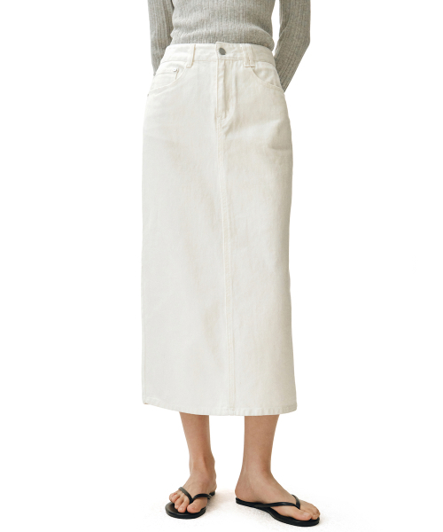 DECET WOMEN（デケット ウーマン）の「シグネチャーロングスカート DCSK003アイボリー（スカート・レディース・その他・SMALL/MEDIUM/LARGE/X-SMALL）」の2枚目の写真