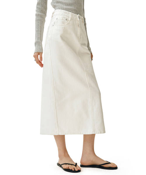 DECET WOMEN（デケット ウーマン）の「シグネチャーロングスカート DCSK003アイボリー（スカート・レディース・その他・SMALL/MEDIUM/LARGE/X-SMALL）」の3枚目の写真