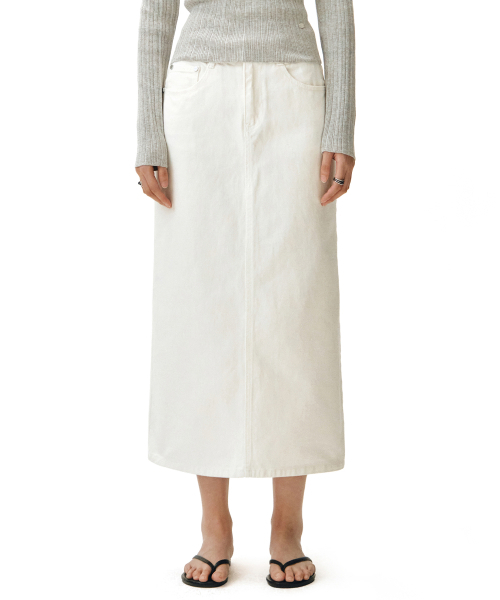 DECET WOMEN（デケット ウーマン）の「シグネチャーロングスカート DCSK003アイボリー（スカート・レディース・その他・SMALL/MEDIUM/LARGE/X-SMALL）」の7枚目の写真