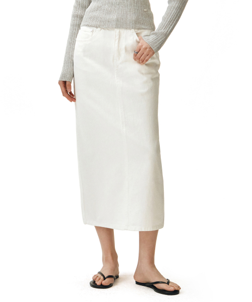 DECET WOMEN（デケット ウーマン）の「シグネチャーロングスカート DCSK003アイボリー（スカート・レディース・その他・SMALL/MEDIUM/LARGE/X-SMALL）」の10枚目の写真