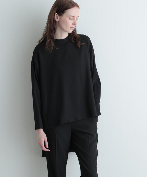 LE PHIL(ルフィル)の「◆2WAYツイルロングスリーブブラウス(シャツ/ブラウス・レディース・ブラック/ネイビー・F)」の18枚目の写真
