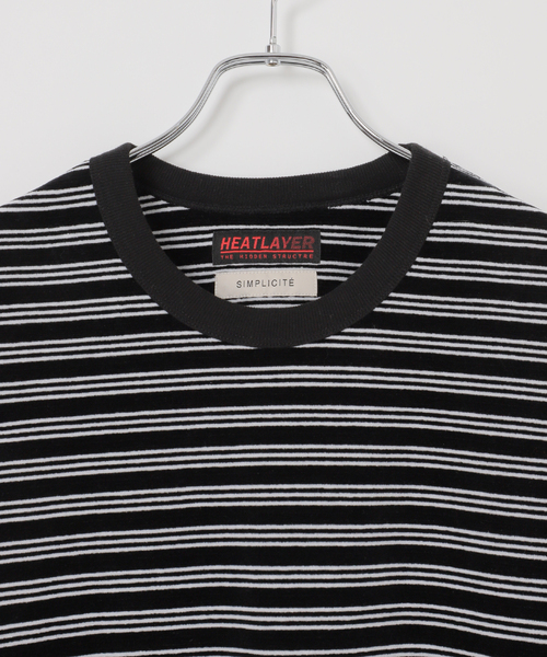 B.C STOCK（ベーセーストック）の「HEAT LAYER ベロア クルーロングスリーブTシャツ（Tシャツ/カットソー・メンズ・ブラック系その他/ホワイト/ネイビー/チョコ・LARGE/MEDIUM）」の22枚目の写真