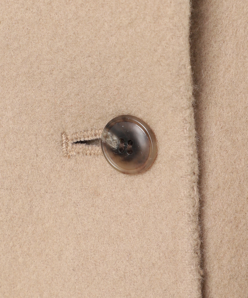 追加》souple wool ダブルフェイスミドルコート（ピーコート）｜SLOBE