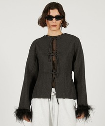 PRANK PROJECT | フェザートリムジャケット / Feather Trim Jacket(その他アウター)