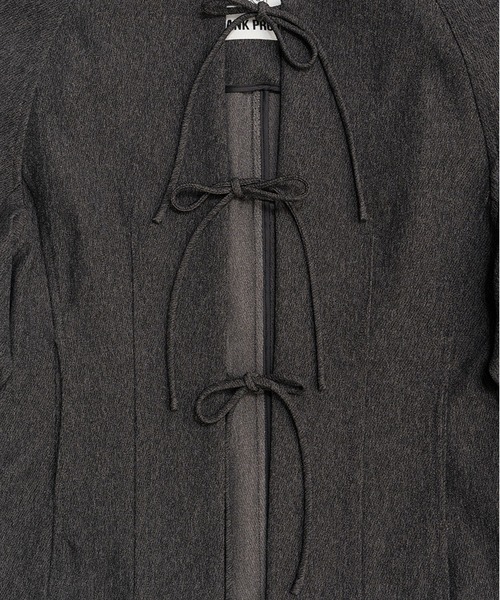 PRANK PROJECT（プランクプロジェクト）の「フェザートリムジャケット / Feather Trim Jacket（その他アウター・レディース・グレー/ブラック・FREE）」の5枚目の写真