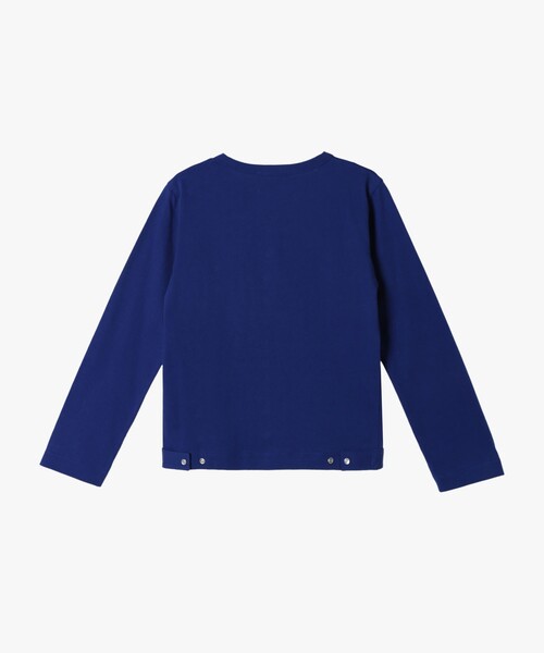 agnes b.（アニエスベー）の「キッズ コットン 長袖 カーディガンプレッション（カーディガン/ボレロ・キッズ・ブルー・8YEAR/4YEAR/10YEAR/12YEAR/6YEAR）」の3枚目の写真