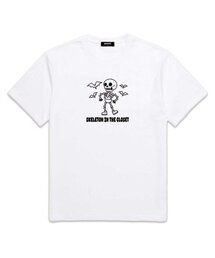 BARIGATE（バリゲート）の「Skeleton Logo Overfit Short Sleeve T-Shirt (BS014) White（Tシャツ/カットソー）」
