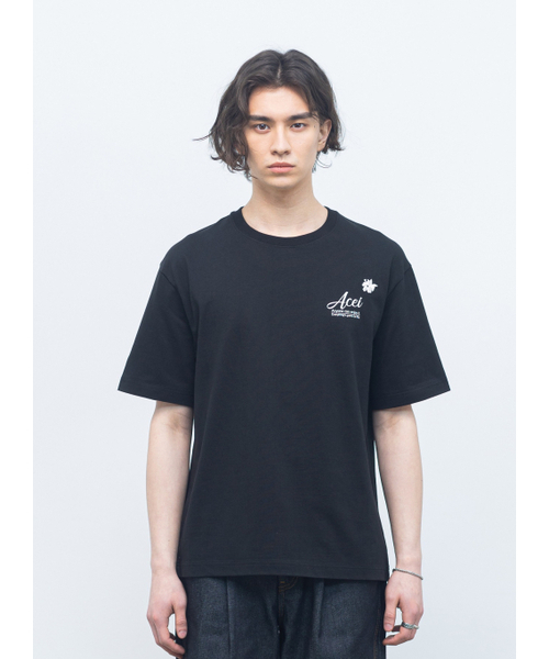 ACEI(アセイ)の「エンブレムロゴTシャツブラック(Tシャツ/カットソー・メンズ・その他・MEDIUM/LARGE)」の1枚目の写真
