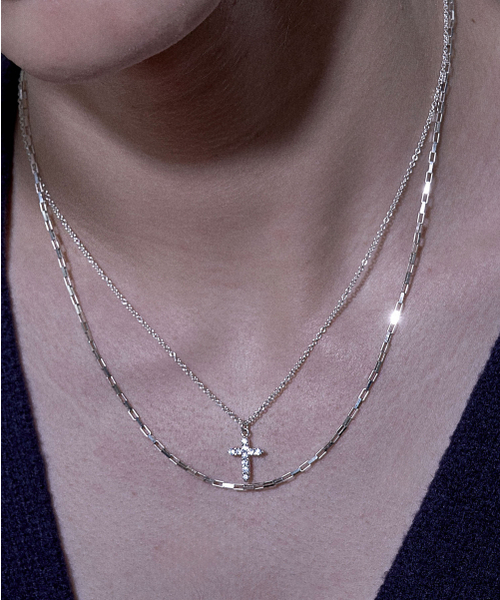 N.e-N-10 Cross Cubic Necklace（ネックレス）｜AG47（エイジー47）の