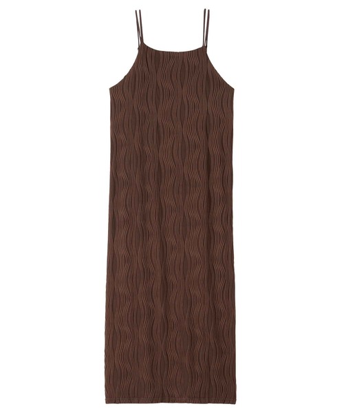 GeeRA（ジーラ）の「全骨格対応！ウェーブジャガードキャミワンピース（ワンピース・レディース・ブラウン/アイボリー/ブラック・X-LARGE/LARGE/MEDIUM）」の20枚目の写真