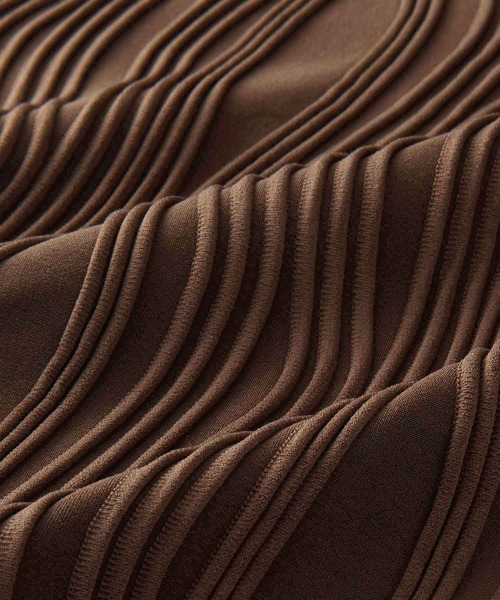 GeeRA（ジーラ）の「全骨格対応！ウェーブジャガードキャミワンピース（ワンピース・レディース・ブラウン/アイボリー/ブラック・X-LARGE/LARGE/MEDIUM）」の19枚目の写真