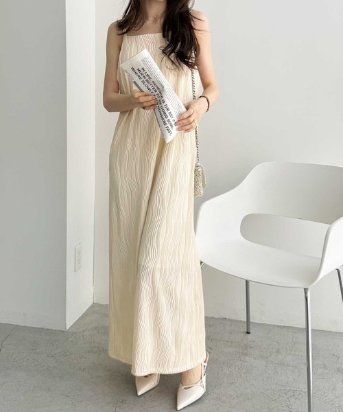 GeeRA（ジーラ）の「全骨格対応！ウェーブジャガードキャミワンピース（ワンピース・レディース・ブラウン/アイボリー/ブラック・X-LARGE/LARGE/MEDIUM）」の22枚目の写真