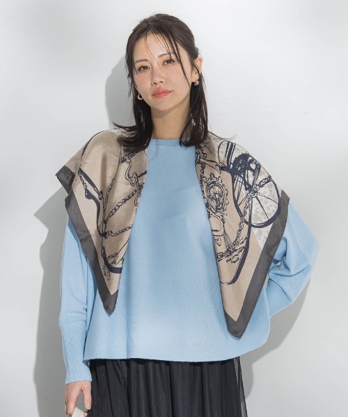 LAUTREAMONT（ロートレアモン）の「ファインメリノウールドルマンニット≪洗える≫（ニット/セーター・レディース・キャメル/ライトグレー/ピンク/グリーン/ブルー/ネイビー/ブルー系その他/ピンク系その他/オフホワイト・9号）」の7枚目の写真