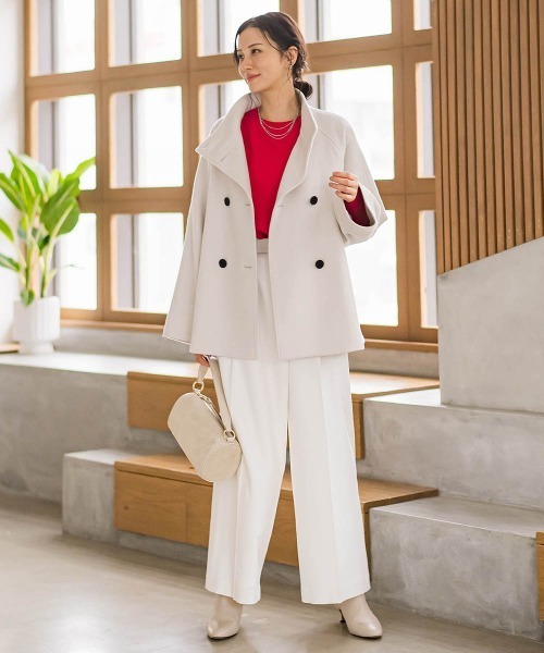 LAUTREAMONT（ロートレアモン）の「ファインメリノウールドルマンニット≪洗える≫（ニット/セーター・レディース・キャメル/ライトグレー/ピンク/グリーン/ブルー・9号）」の16枚目の写真