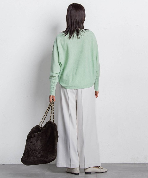 LAUTREAMONT（ロートレアモン）の「ファインメリノウールドルマンニット≪洗える≫（ニット/セーター・レディース・キャメル/ライトグレー/ピンク/グリーン/ブルー・9号）」の20枚目の写真