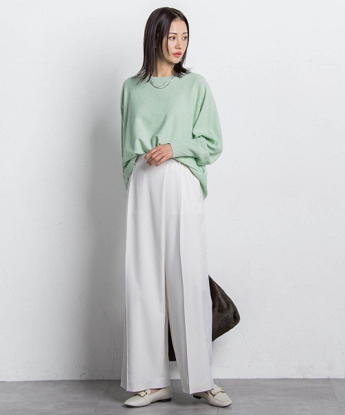 LAUTREAMONT（ロートレアモン）の「ファインメリノウールドルマンニット≪洗える≫（ニット/セーター・レディース・キャメル/ライトグレー/ピンク/グリーン/ブルー・9号）」の21枚目の写真