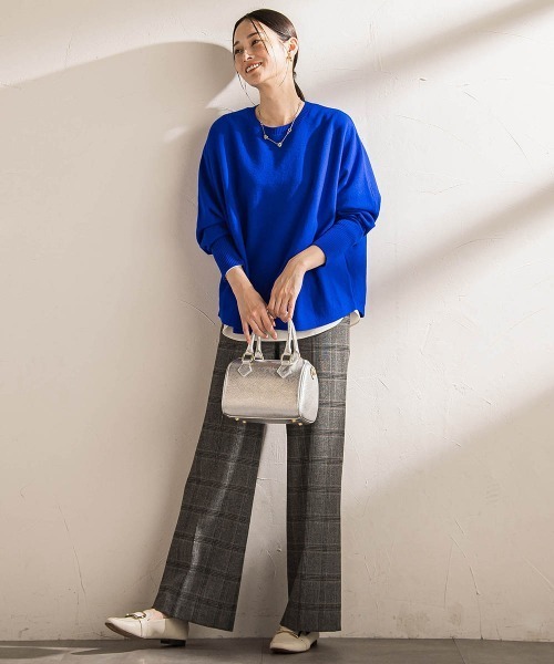 LAUTREAMONT（ロートレアモン）の「ファインメリノウールドルマンニット≪洗える≫（ニット/セーター・レディース・キャメル/ライトグレー/ピンク/グリーン/ブルー・9号）」の13枚目の写真