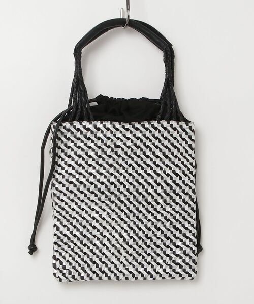 MASSIVE STORE(マッシブストア)の「【Swaraj/スワラージ】メッシュレザーTOTE(手編み)SHEEPレザー(トートバッグ・メンズ・ブラウン系その他/シルバー系その他・FREE)」の3枚目の写真