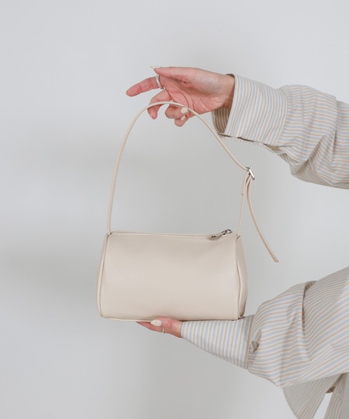 select MOCA（セレクトモカ）の「スクエアミニコロンハンドバッグ（ハンドバッグ・レディース・ブラック/アイボリー・FREE）」の8枚目の写真