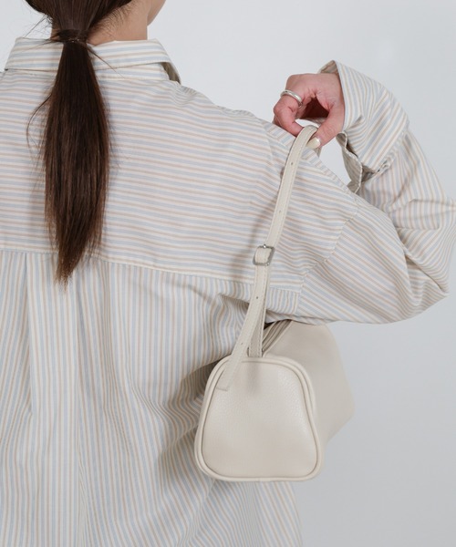 select MOCA（セレクトモカ）の「スクエアミニコロンハンドバッグ（ハンドバッグ・レディース・ブラック/アイボリー・FREE）」の10枚目の写真