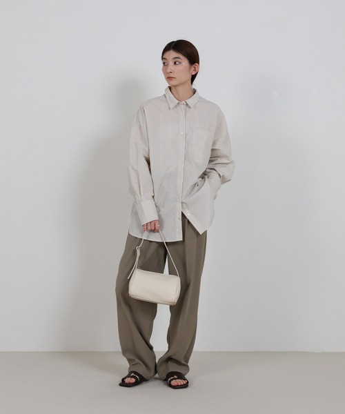 select MOCA（セレクトモカ）の「スクエアミニコロンハンドバッグ（ハンドバッグ・レディース・ブラック/アイボリー・FREE）」の3枚目の写真