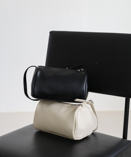 select MOCA（セレクトモカ）の「スクエアミニコロンハンドバッグ（ハンドバッグ・レディース・ブラック/アイボリー・FREE）」の5枚目の写真