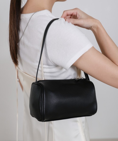 select MOCA（セレクトモカ）の「スクエアミニコロンハンドバッグ（ハンドバッグ・レディース・ブラック/アイボリー・FREE）」の15枚目の写真