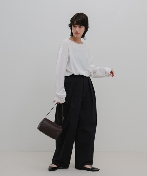 select MOCA(セレクトモカ)の「スクエアミニコロンハンドバッグ(ハンドバッグ・レディース・ブラック/アイボリー/レッド/ブラウン・FREE)」の19枚目の写真