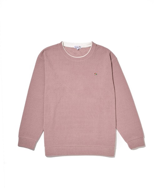 Arnold Palmer(アーノルドパーマー)の「モールジャガード シェア フェイクレイヤード プルオーバー(Tシャツ/カットソー・レディース・ダークネイビー/スモークピンク・LL/L/M/S/XS)」の9枚目の写真