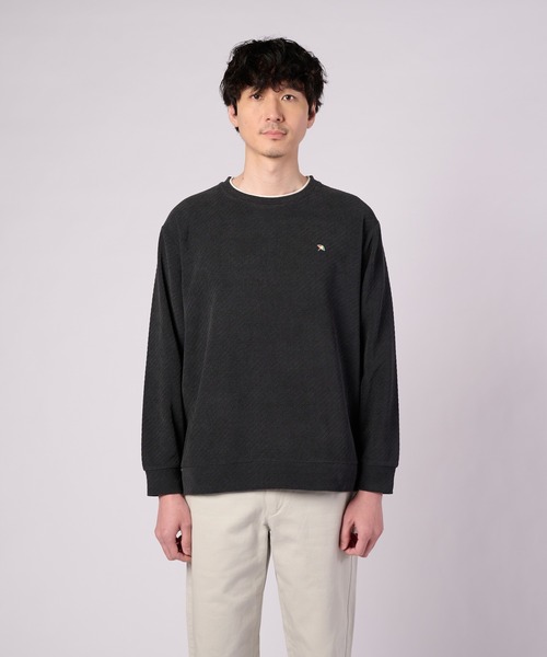 Arnold Palmer(アーノルドパーマー)の「モールジャガード シェア フェイクレイヤード プルオーバー(Tシャツ/カットソー・レディース・ダークネイビー/スモークピンク・LL/L/M/S/XS)」の16枚目の写真