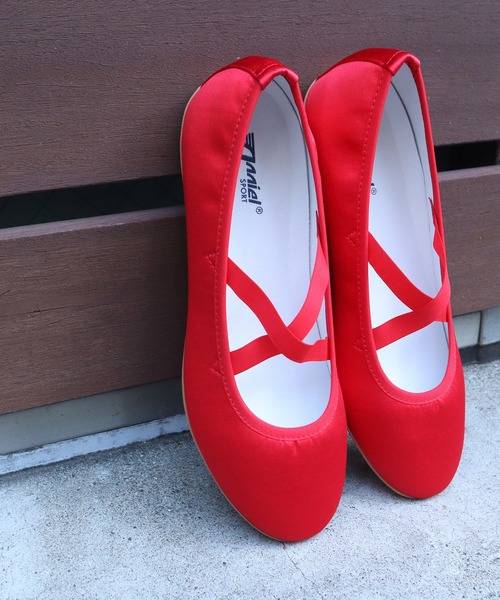 CHILD WOMAN ANNIEL 革 クロスバレエシューズ AMBIDEX Store ○ANNIEL 革 クロスバレエシューズ(40 アカ): CHILD WOMAN