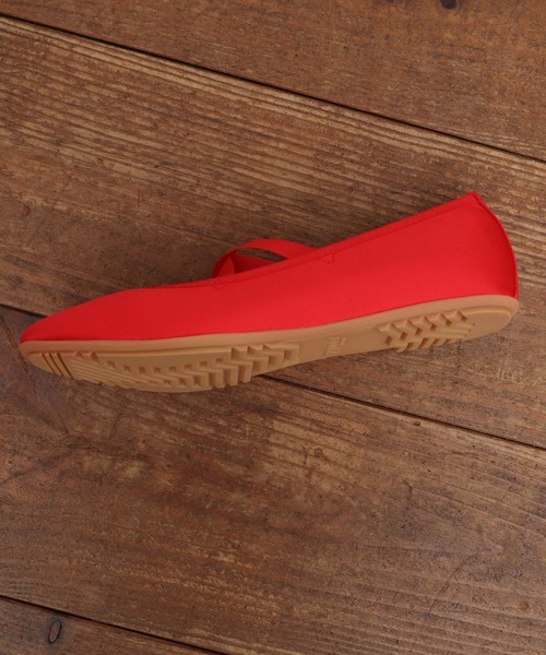 Dot＆Stripes CHILD WOMAN（ドットアンドストライプス　チャイルドウーマン）の「ANNIEL 革/サテン クロスバレーシューズ（バレエシューズ・レディース・シルバー/レッド系その他・37/36/40/39/38）」の10枚目の写真