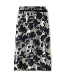 TOMORROWLAND collection | フラワージャカード サイドベントIラインスカート(スカート)