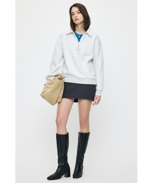 MOUSSY（マウジー）の「CONTRAST LAYER L/S Tシャツ（Tシャツ/カットソー・レディース・ライトイエロー/ブルー/杢グレー・FREE）」の9枚目の写真