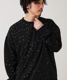 GLOSTER（グロスター）の「星穴ネップボンディング クルーネックスウェット（スウェット）」
