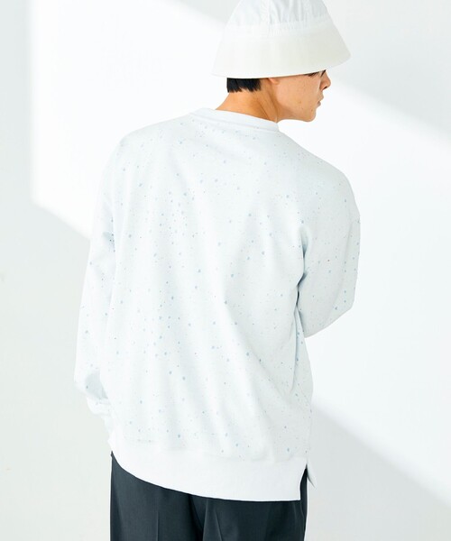 GLOSTER（グロスター）の「星穴ネップボンディング クルーネックスウェット（スウェット・メンズ・ライトグレー/ネイビー/オフホワイト/ブラック・L/M/S）」の5枚目の写真