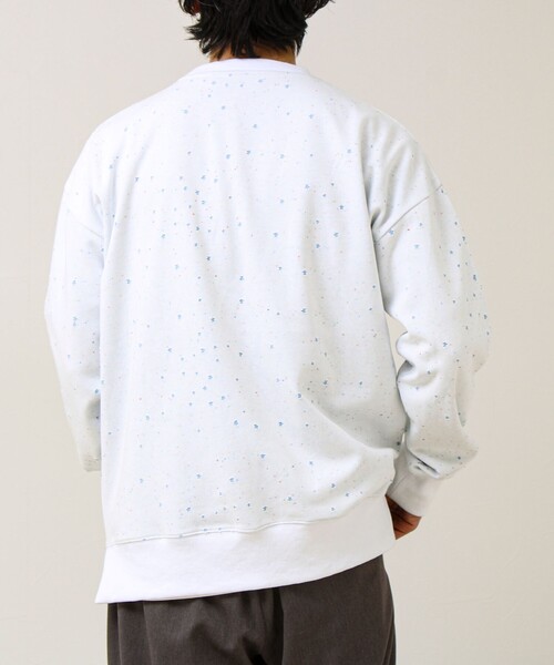 GLOSTER（グロスター）の「星穴ネップボンディング クルーネックスウェット（スウェット・メンズ・ライトグレー/ネイビー/オフホワイト/ブラック・L/M/S）」の21枚目の写真