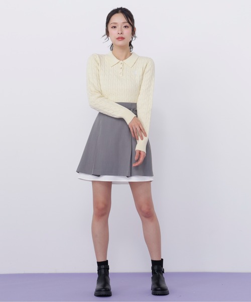 JILL by JILL STUART(ジルバイジルスチュアート)の「<セットアップ対応>ベーシックツイルスカート(スカート・レディース・インディゴブルー/ネイビー/ベージュ/グレー・MEDIUM/SMALL)」の8枚目の写真