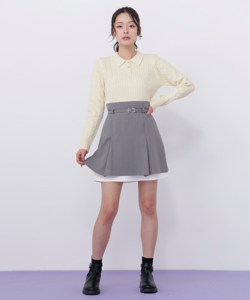 JILL by JILL STUART(ジルバイジルスチュアート)の「<セットアップ対応>ベーシックツイルスカート(スカート・レディース・インディゴブルー/ネイビー/ベージュ/グレー・MEDIUM/SMALL)」の7枚目の写真