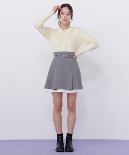 JILL by JILL STUART(ジルバイジルスチュアート)の「<セットアップ対応>ベーシックツイルスカート(スカート・レディース・インディゴブルー/ネイビー/ベージュ/グレー・MEDIUM/SMALL)」の9枚目の写真