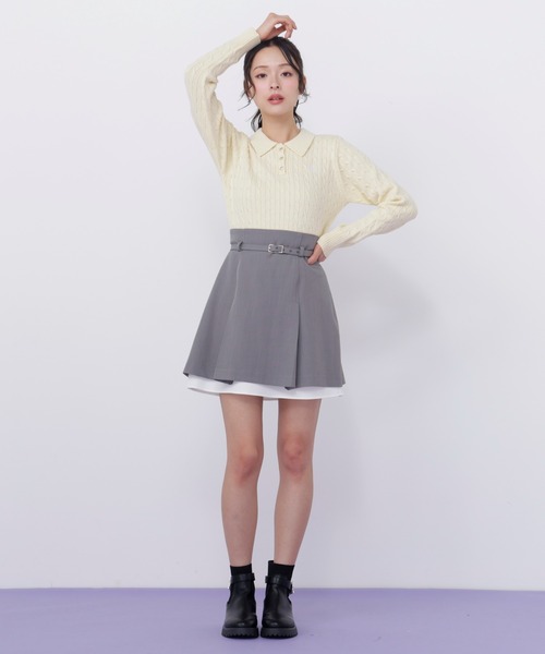 JILL by JILL STUART(ジルバイジルスチュアート)の「<セットアップ対応>ベーシックツイルスカート(スカート・レディース・インディゴブルー/ネイビー/ベージュ/グレー・MEDIUM/SMALL)」の10枚目の写真